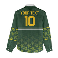 Custom Pakistan Men in Green Cricket-The Super Stars Women Casual Shirt