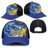 Bosnia and Herzegovina Football Baseball Net Cap Zmajevi Mascot Sporty Style