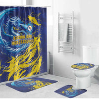 Bosnia and Herzegovina Football Bathroom Set Zmajevi Mascot Sporty Style