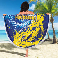 Bosnia and Herzegovina Football Beach Blanket Zmajevi Mascot Sporty Style