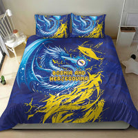 Bosnia and Herzegovina Football Bedding Set Zmajevi Mascot Sporty Style