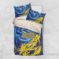 Bosnia and Herzegovina Football Bedding Set Zmajevi Mascot Sporty Style
