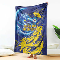 Bosnia and Herzegovina Football Blanket Zmajevi Mascot Sporty Style