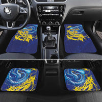 Custom Bosnia and Herzegovina Football Car Mats Zmajevi Mascot Sporty Style