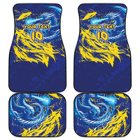 Custom Bosnia and Herzegovina Football Car Mats Zmajevi Mascot Sporty Style