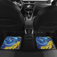 Custom Bosnia and Herzegovina Football Car Mats Zmajevi Mascot Sporty Style