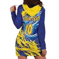 Custom Bosnia and Herzegovina Football Hoodie Dress Zmajevi Mascot Sporty Style