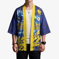Custom Bosnia and Herzegovina Football Kimono Zmajevi Mascot Sporty Style