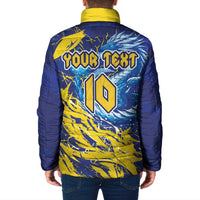 Custom Bosnia and Herzegovina Football Padded Jacket Zmajevi Mascot Sporty Style
