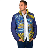 Custom Bosnia and Herzegovina Football Padded Jacket Zmajevi Mascot Sporty Style
