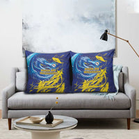 Bosnia and Herzegovina Football Pillow Cover Zmajevi Mascot Sporty Style