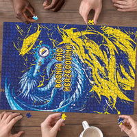 Bosnia and Herzegovina Football Puzzle Zmajevi Mascot Sporty Style