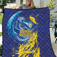 Bosnia and Herzegovina Football Quilt Zmajevi Mascot Sporty Style