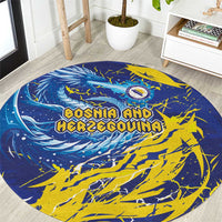 Bosnia and Herzegovina Football Round Carpet Zmajevi Mascot Sporty Style