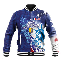 Custom France America Soccer Baseball Jacket Dual Heritage Liberty Rooster