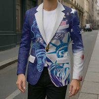 Custom France America Soccer Blazer Dual Heritage Liberty Rooster