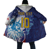 Custom France America Soccer Cloak Dual Heritage Liberty Rooster