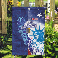 Custom France America Soccer Garden Flag Dual Heritage Liberty Rooster