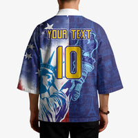 Custom France America Soccer Kimono Dual Heritage Liberty Rooster