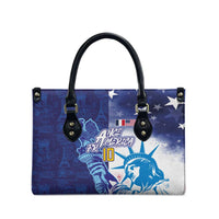 Custom France America Soccer Leather Bag Dual Heritage Liberty Rooster