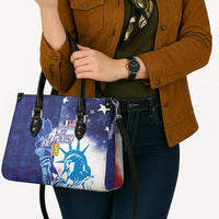Custom France America Soccer Leather Bag Dual Heritage Liberty Rooster