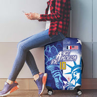 Custom France America Soccer Luggage Cover Dual Heritage Liberty Rooster