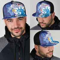 Custom Number France and America Football Mesh Trucker Cap Dual Heritage Liberty Rooster