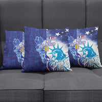 Custom France America Soccer Pillow Cover Dual Heritage Liberty Rooster