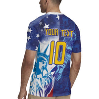 Custom France America Soccer Rugby Jersey Dual Heritage Liberty Rooster