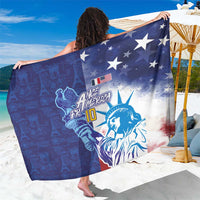 Custom France America Soccer Sarong Dual Heritage Liberty Rooster