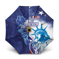Custom France America Soccer Umbrella Dual Heritage Liberty Rooster