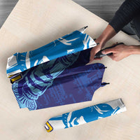 Custom France America Soccer Umbrella Dual Heritage Liberty Rooster