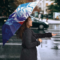 Custom France America Soccer Umbrella Dual Heritage Liberty Rooster