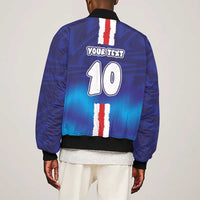 Custom Cape Verde Football Blue Shark Mascot Sleeve Zip Bomber Jacket Glory 2026