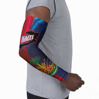 Haiti Coat Of Arms Map Dashiki Arm Sleeves Vibrant Caribbean Heritage