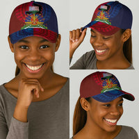 Haiti Coat Of Arms Map Dashiki Classic Cap Vibrant Caribbean Heritage