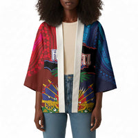 Haiti Coat Of Arms Map Dashiki Kimono Vibrant Caribbean Heritage