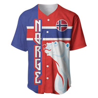 Custom Norway Ice Hockey Baseball Jersey Polar Bears-Viking Ornament Flag Style