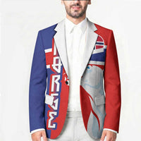Custom Norway Ice Hockey Blazer Polar Bears-Viking Ornament Flag Style
