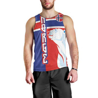 Custom Norway Ice Hockey Men Tank Top Polar Bears-Viking Ornament Flag Style