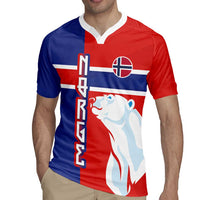 Custom Norway Ice Hockey Rugby Jersey Polar Bears-Viking Ornament Flag Style