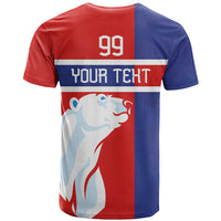 Custom Norway Ice Hockey T Shirt Polar Bears-Viking Ornament Flag Style