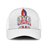 Serbia Coat Of Arms Srbija Eagle Baseball Net Cap Traditional Serbian Heraldic Crest White Double Headed Eagle