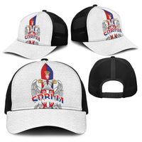 Serbia Coat Of Arms Srbija Eagle Baseball Net Cap Traditional Serbian Heraldic Crest White Double Headed Eagle