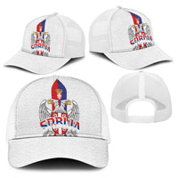 Serbia Coat Of Arms Srbija Eagle Baseball Net Cap Traditional Serbian Heraldic Crest White Double Headed Eagle