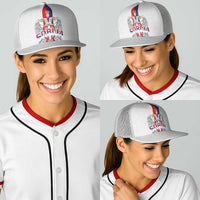 Serbia Coat Of Arms Srbija Eagle Baseball Net Cap Traditional Serbian Heraldic Crest White Double Headed Eagle