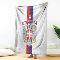 Serbia Coat Of Arms Srbija Eagle Blanket Traditional Serbian Heraldic Crest White Double Headed Eagle