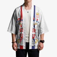 Serbia Coat Of Arms Srbija Eagle Kimono Traditional Serbian Heraldic Crest White Double Headed Eagle