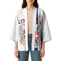 Serbia Coat Of Arms Srbija Eagle Kimono Traditional Serbian Heraldic Crest White Double Headed Eagle