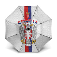 Serbia Coat Of Arms Srbija Eagle Umbrella Traditional Serbian Heraldic Crest White Double Headed Eagle